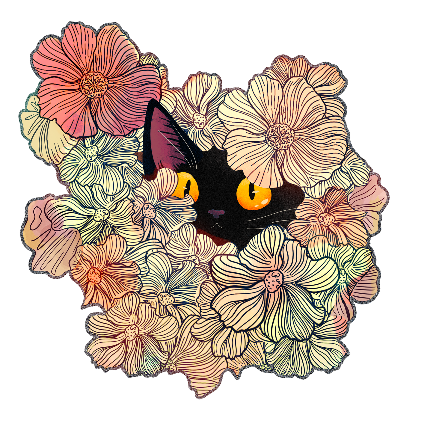 Among the flowers infused T shirt