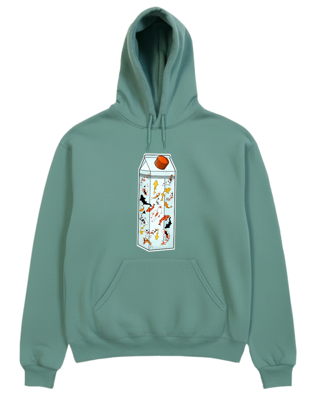 Milky koi hoodie design