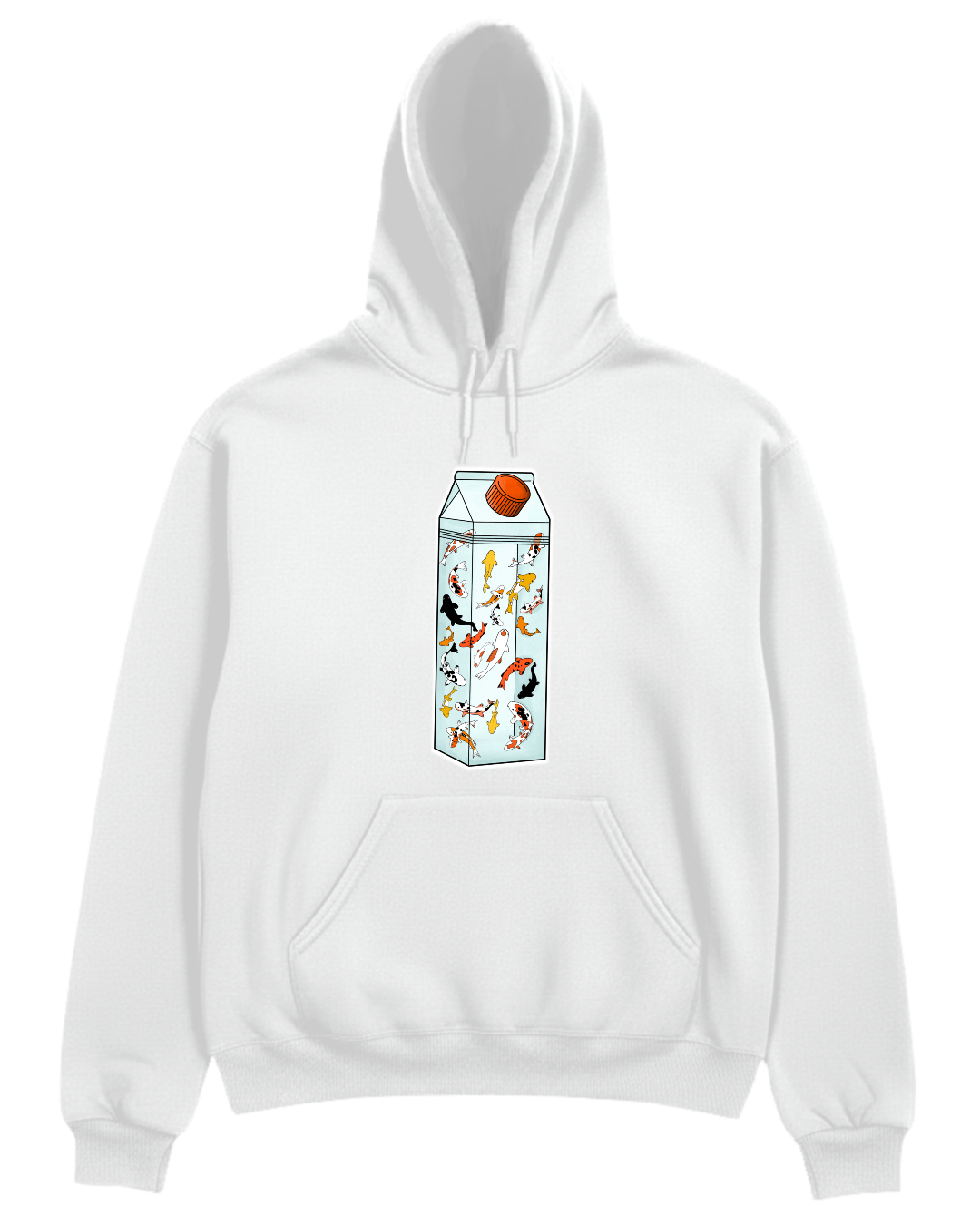 Milky koi hoodie design
