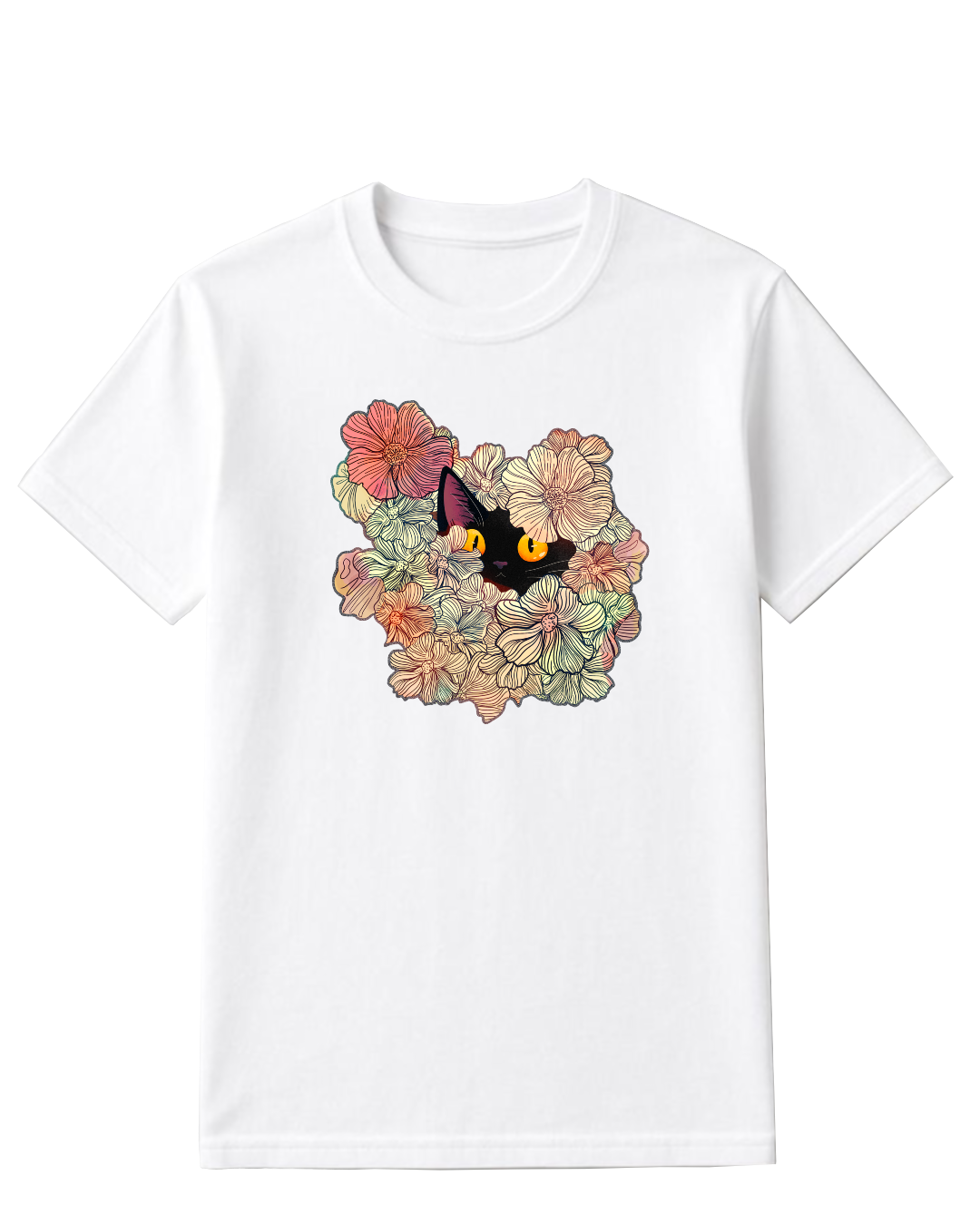 Among the flowers infused T shirt