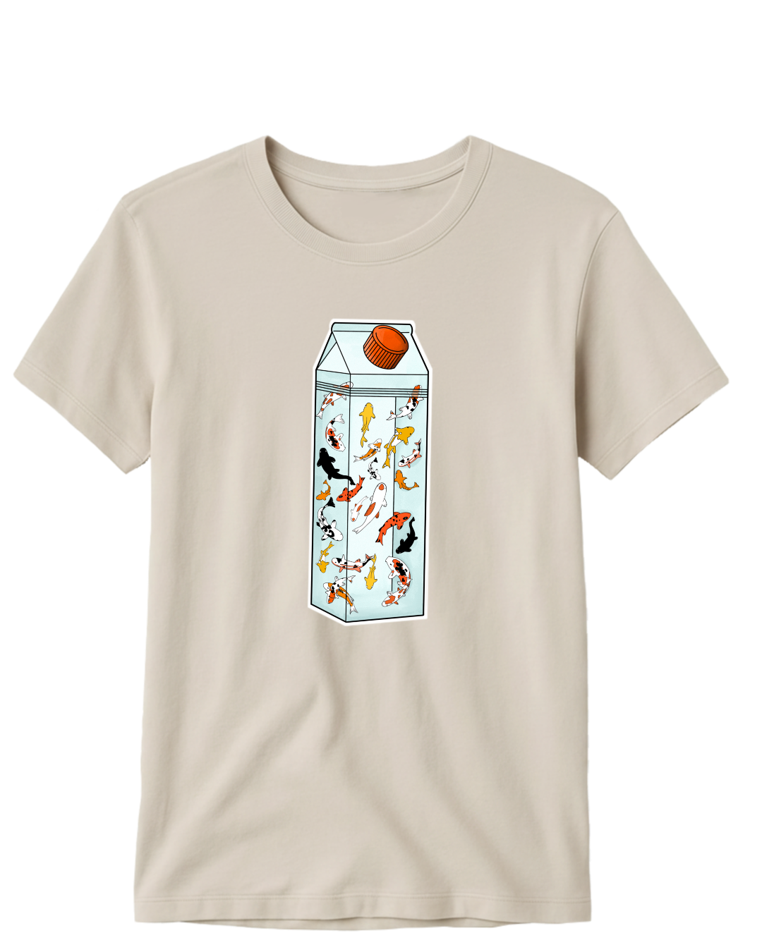 Milky koi  T shirt design