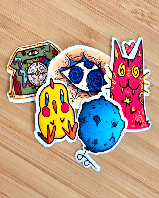 Weird Companions Sticker Pack - Vending Machine collection